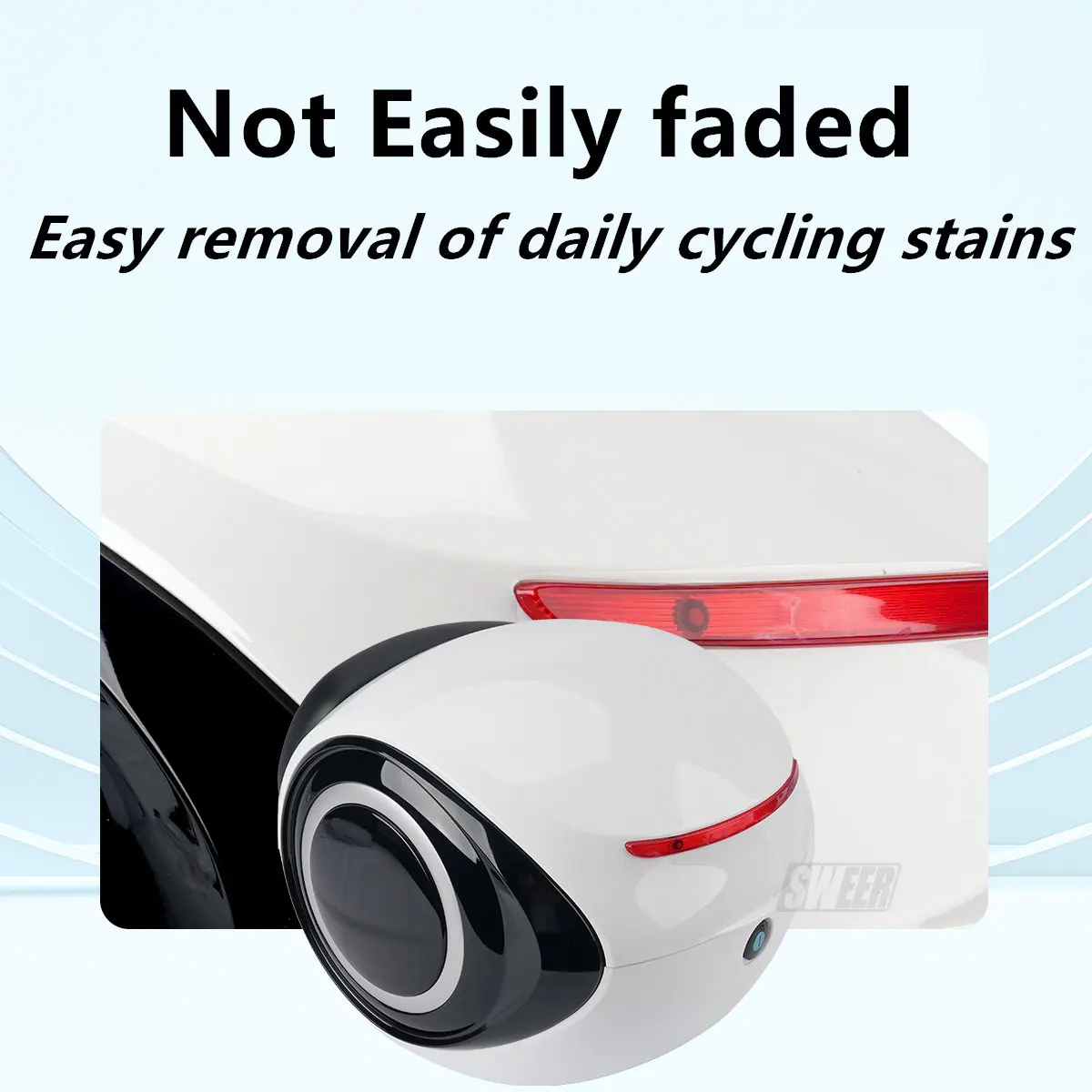 Motorcycle Tail Box Fashion E-bike Top Luggage Carrier Box Full Helmet Storage Box 32L universal plastic trunk