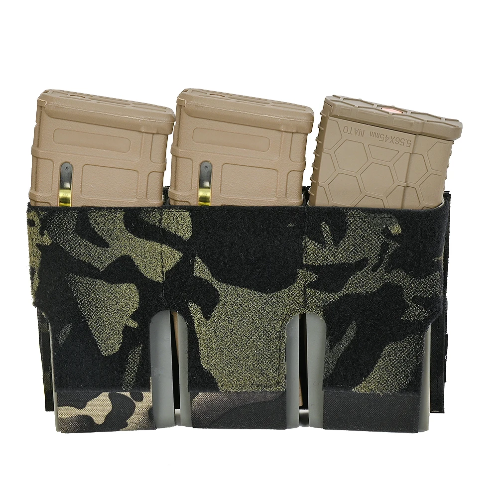 Tactical KTS Triple 556 Magazine Pouch M4 AR15 MP2 Mag Insert For FCPC FCSK Plate Carrier Hunting Vest Adapt Kangaroo Front Flap