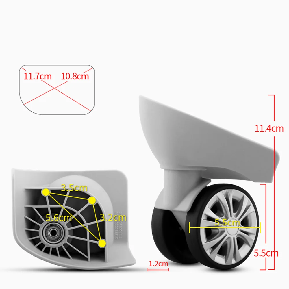 Подходит для ремонта чемоданов Hongying, аксессуары для ремонта колес чемоданов, запасные части для сменных колес чемоданов на колесах, бесшумные роликовые шкивы
