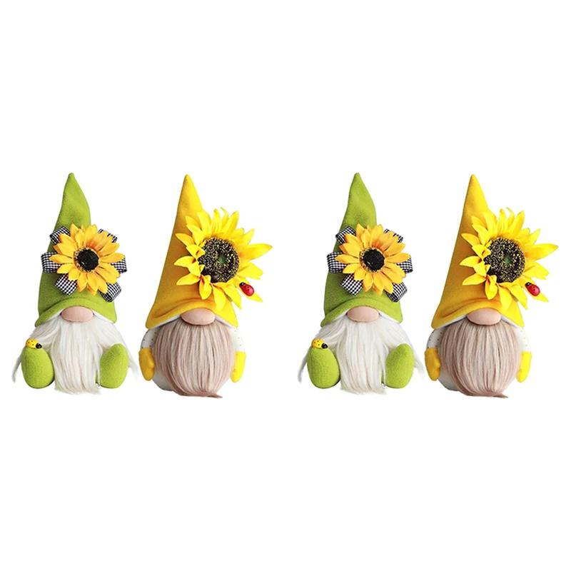 VOFUN-4 قطع عباد الشمس جنوم الصيف التماثيل منقوشة عباد الشمس جنوم الحلي عباد الشمس ديكور