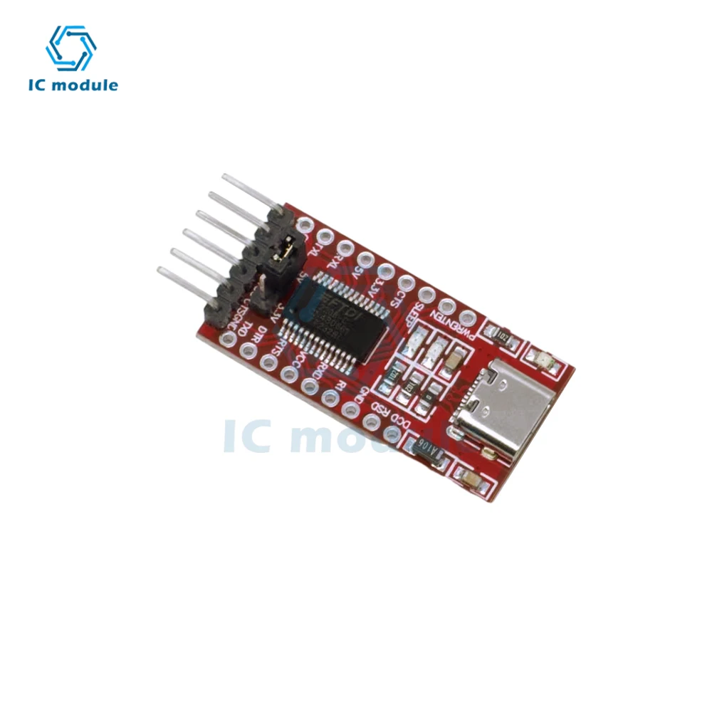 Módulo adaptador de serie FT232RL FTDI tipo C a TTL, placa adaptadora Mini USB a TTL para Arduino, 3,3 V, 5,5 V, FT232R