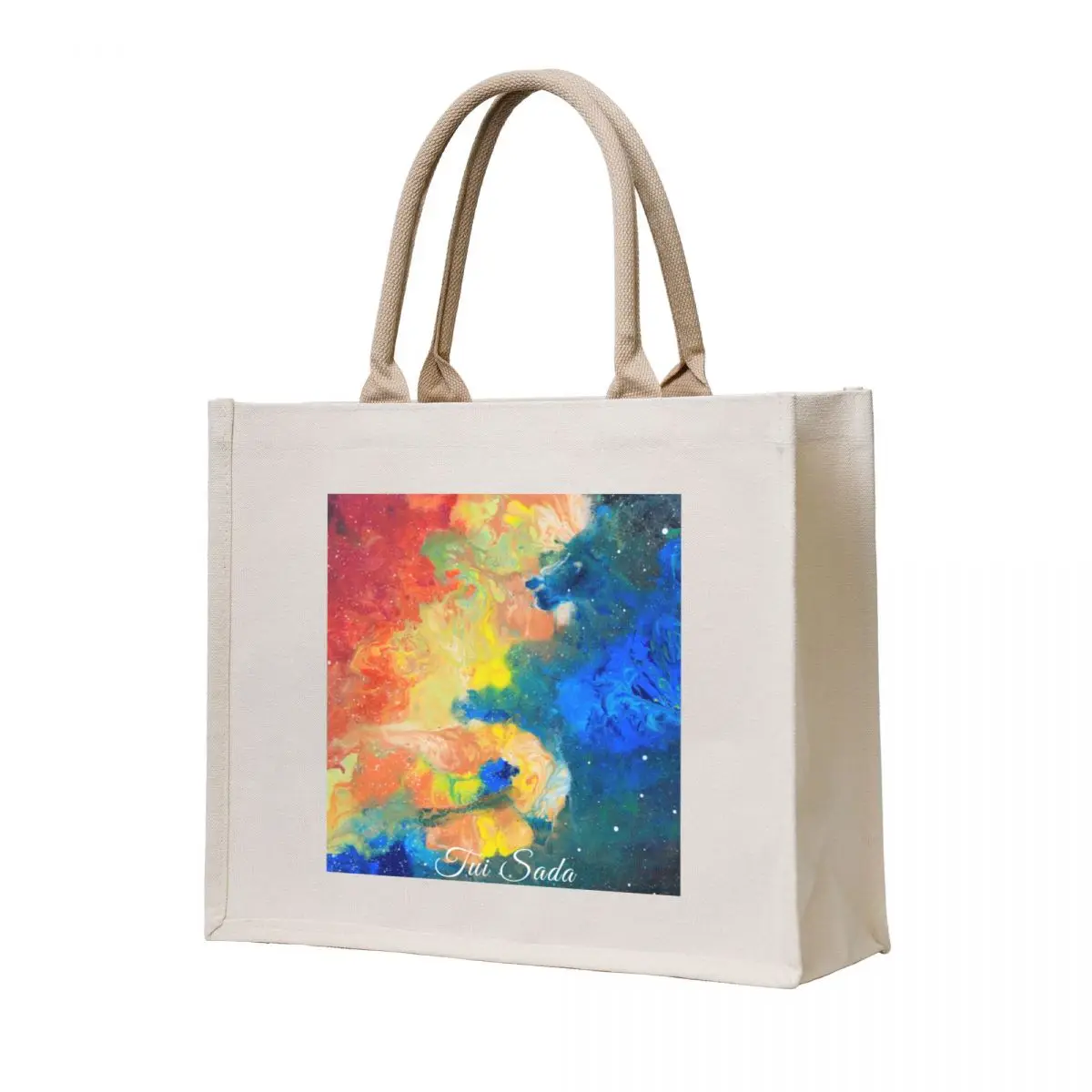 

The Flying Giant Nebula by Tui Sada - Acrylic Painting Tote Bag female bag custom fabric bag bags for women woman shopping