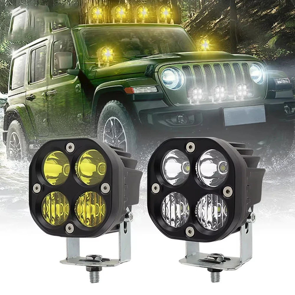 3 Inch 40W Led Work Light Square Spotlight Flood Beam Motorcycle Driving Lights For 4x4 off-road use Tractors Truck Car Fog Lamp