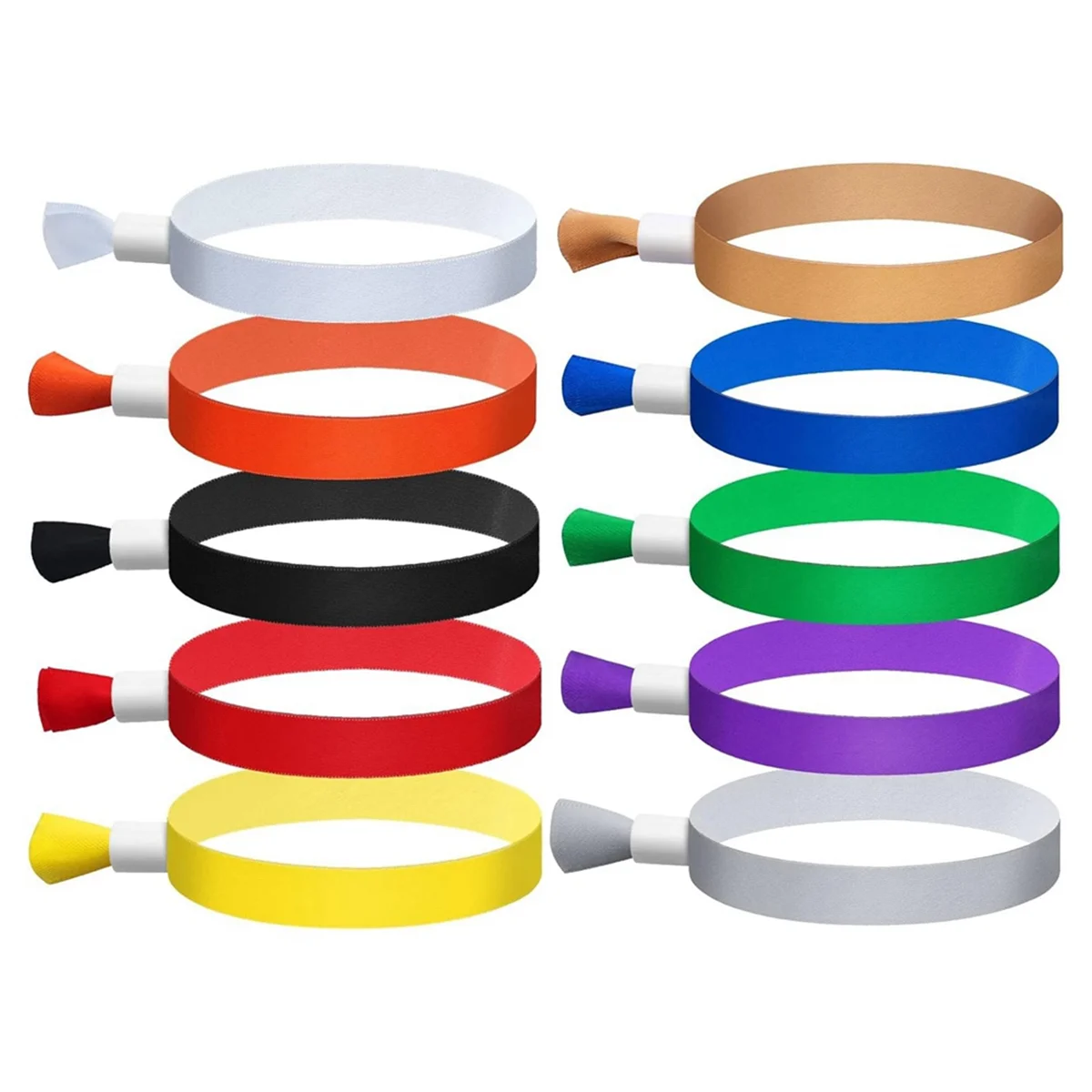 100 Pcs Cloth Event Wristbands, Event Wristbands, Colorful Wrist Bands for Events, for Lightweight Concert Wrist Strap