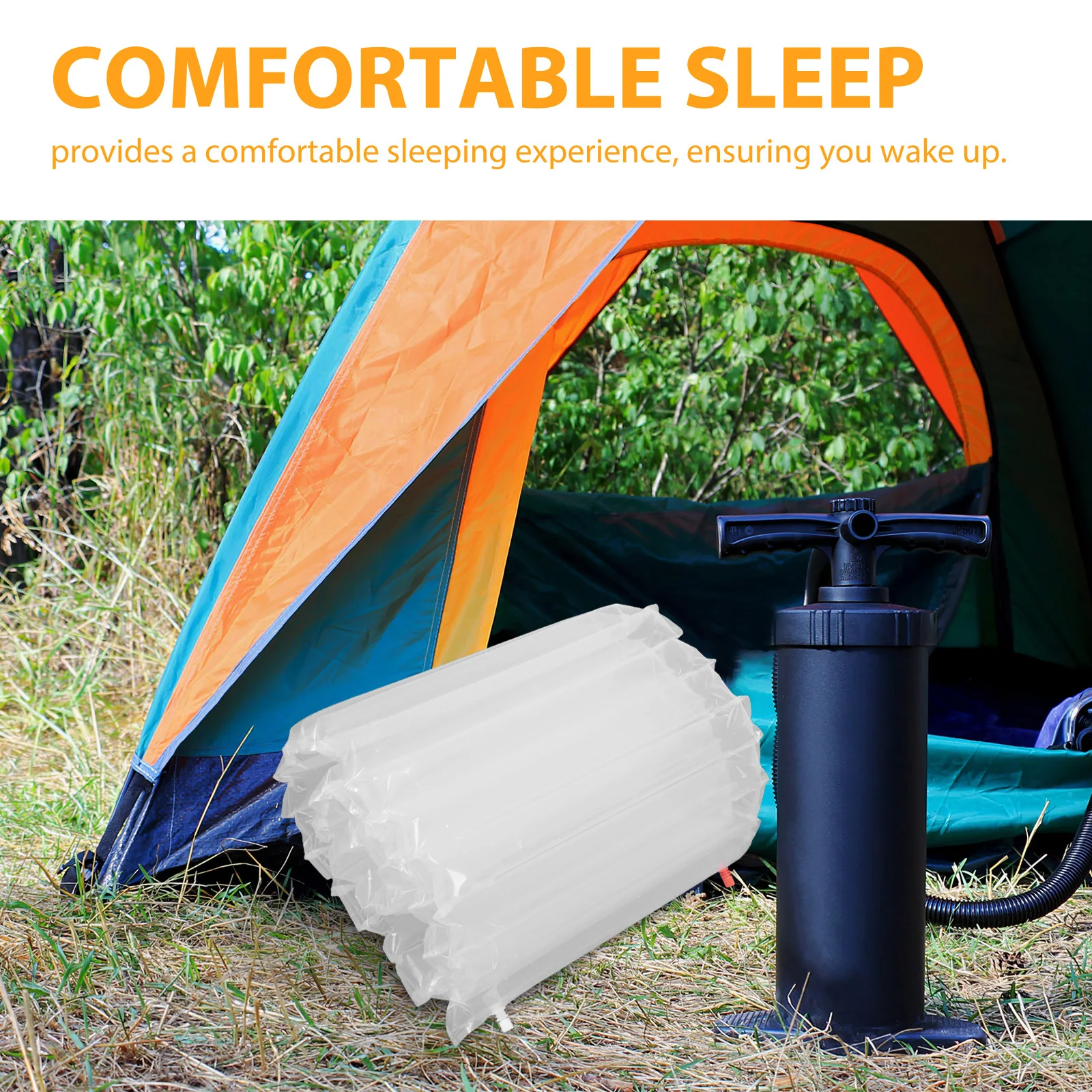 Materasso gonfiabile da campeggio portatile materassino leggero per escursionismo all'aperto materasso ad aria da viaggio con zaino in spalla