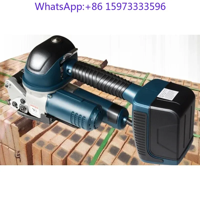 DD19/25 Rechargeable Portable Plastic Steel Belt Strapping Machine Buckle‑Free Hot‑Melt Baler For Brick Factory Packaging