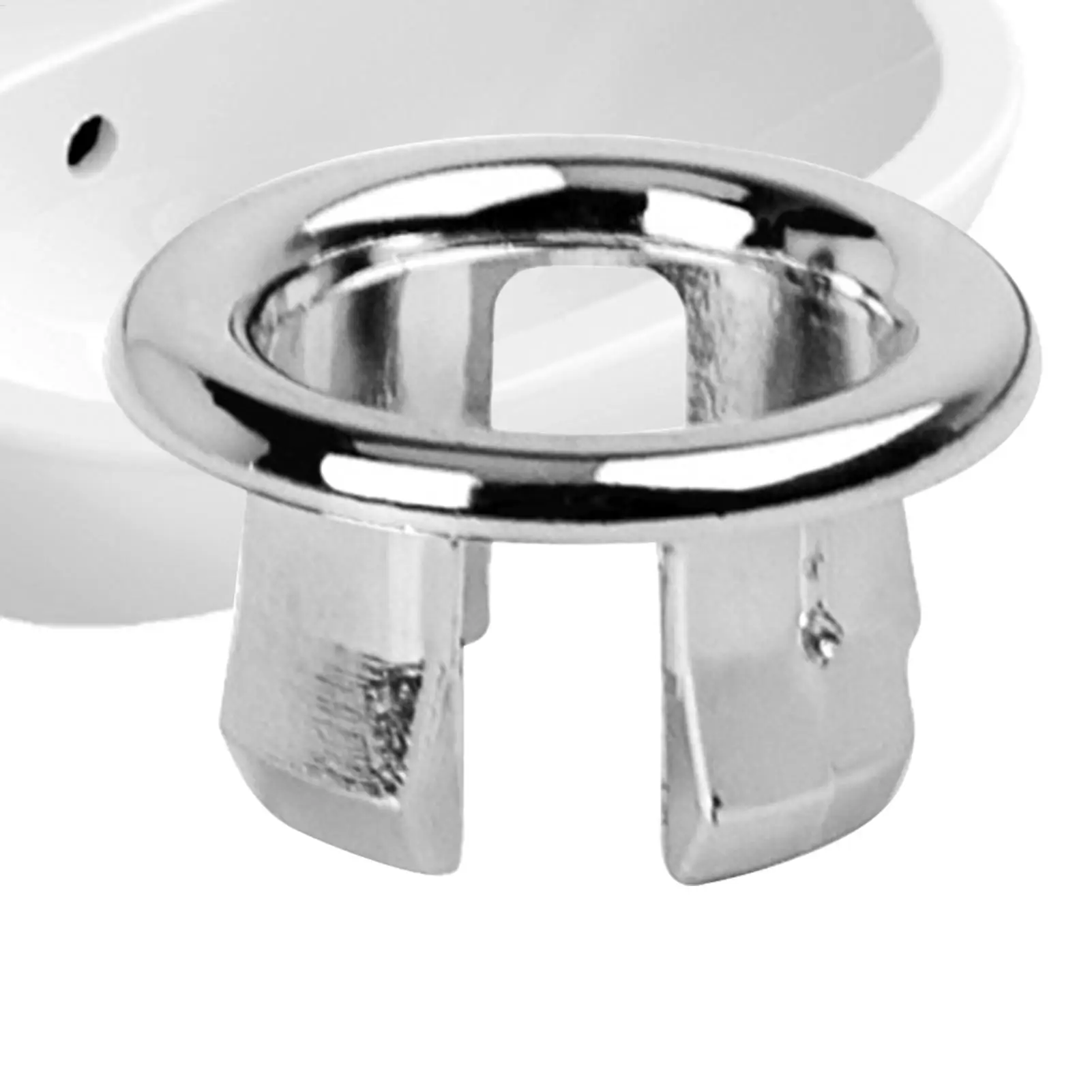 1Pcs Wash Basin Sink Hole Overflow Ring Hollow Plug Kitchen Bathroom Insert Replacement Trim Bath Drain Cap Plastic Round Cover