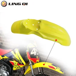 LING QI Motorcycle Motorcross Front Mudguard Front Fender Plastic Cover For  CRF70 Style Pit Dirt Bike 150cc 160cc Plastic