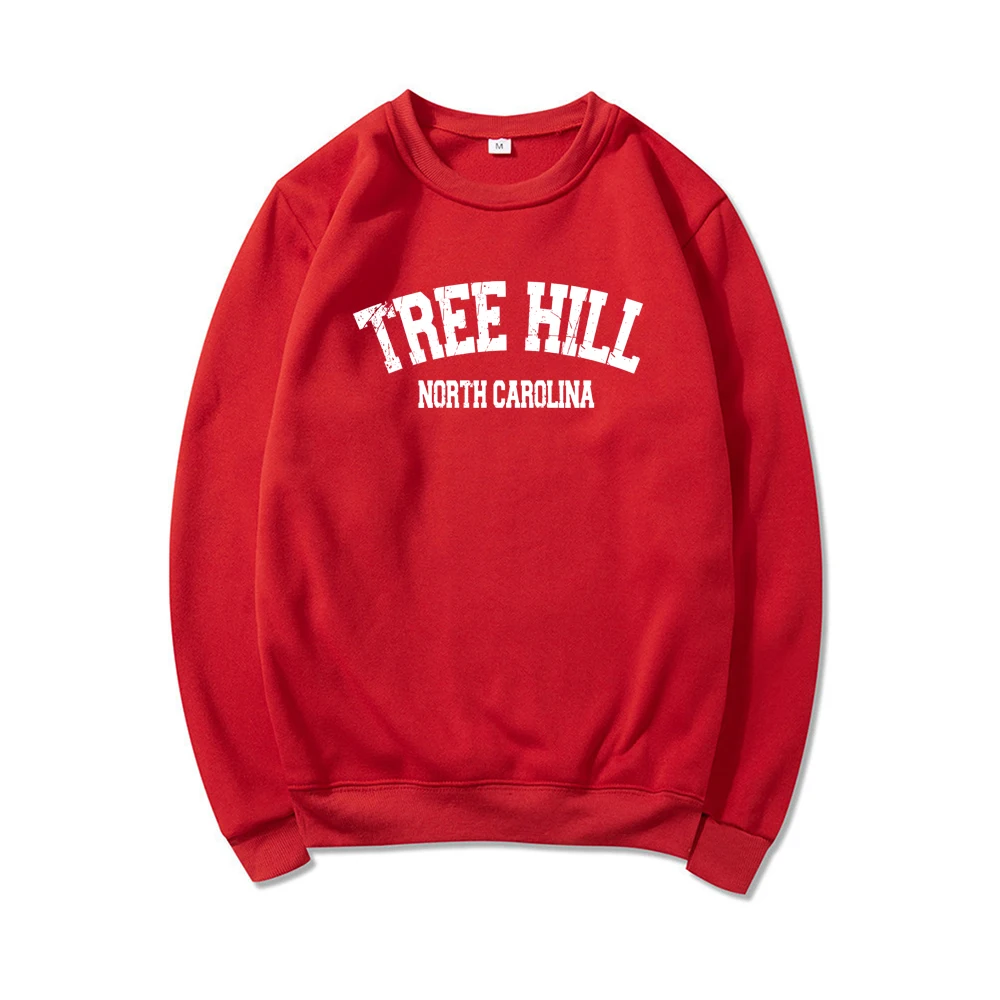 Tree Hill North Carolina Unisex Crewneck Sweatshirt College Style Tree Hill 90s Fan Location Pullover Crewneck Jumper Hoodies