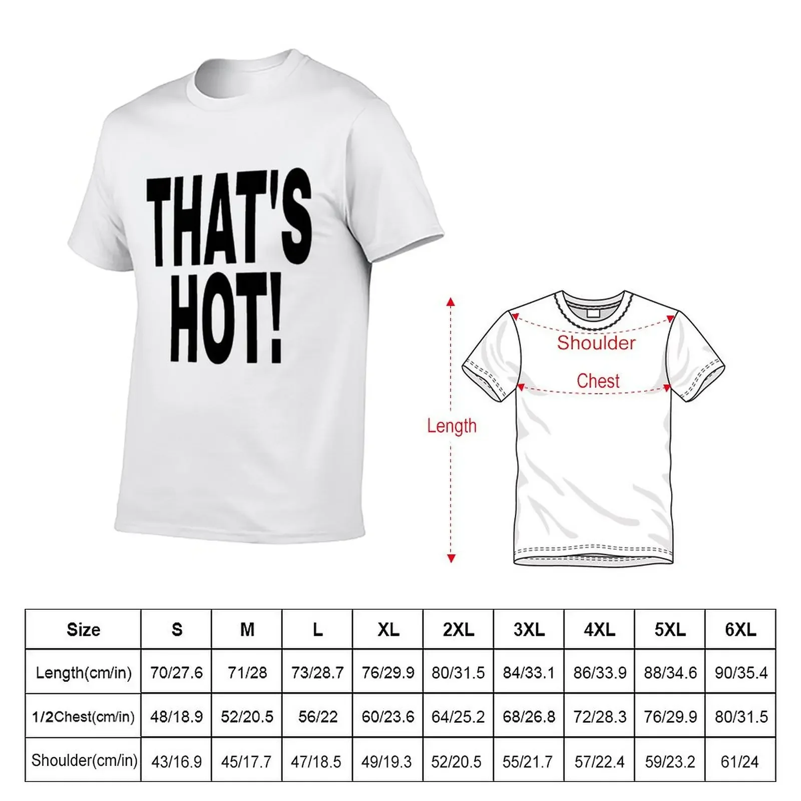 that's hot! graphic black y2k text T-shirt quick-drying kawaii clothes quick drying Men's t-shirt