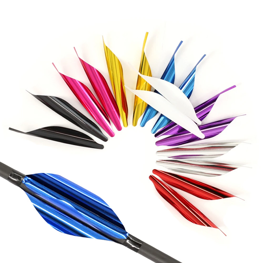 

50 PCS Archery Arrow Spin Vanes Spiral Feather Right Wing 1.8" Rotary Fletches Archery DIY Arrow Accessories