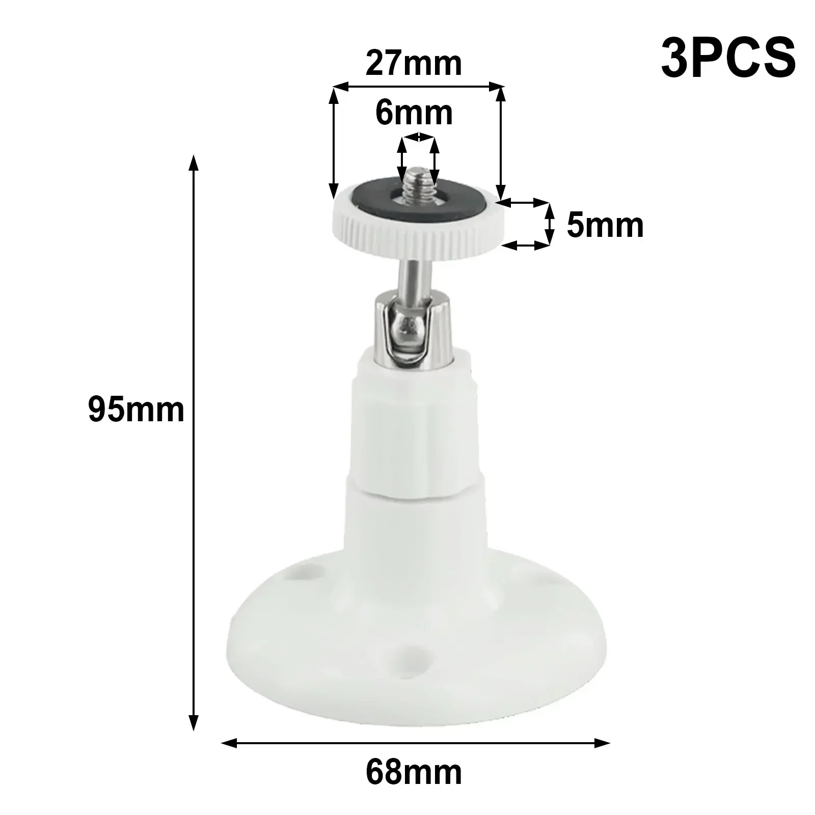 Gimbal Frame Wall Mount Bracket 360-degree Swivel 3pcs Adjustable Holder Brand New 2022 For Ring Indoor Camera