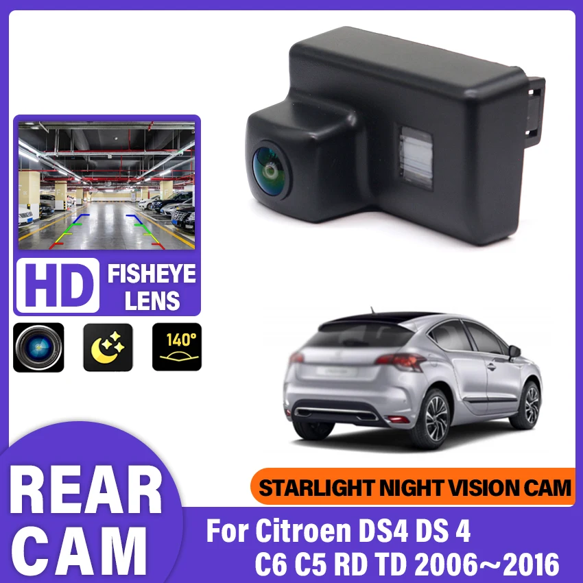 Car Rear View Reverse Camera For Citroen DS4 DS 4 C6 C5 RD TD 2006~2016 Backup Parking Camera Accessories High quality hd ccd