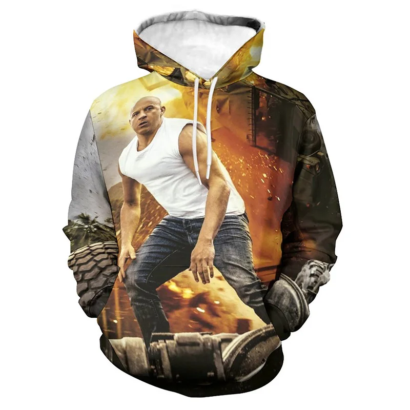 Fast & Furious Graphic 3D Print Hoodies Men Women Hooded Sweatshirts Hoody Oversized Pullovers Y2k Tracksuit Tops Kids Clothing