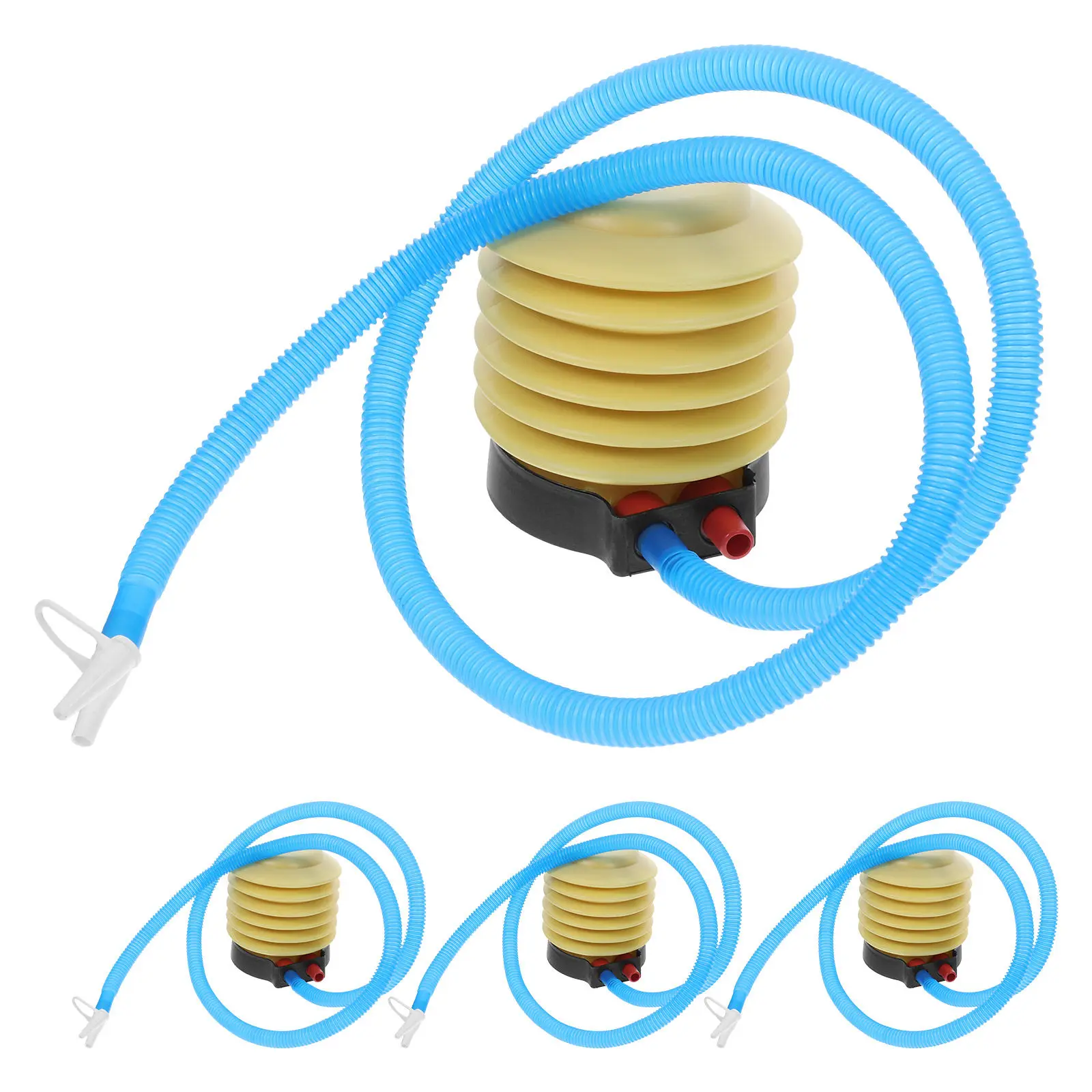 4Pcs Portable Foot Pump for Inflatables Smooth Airflow Deflate Inflate Multipurpose Balloon Ball Boat Air Mattress Pump Outdoor
