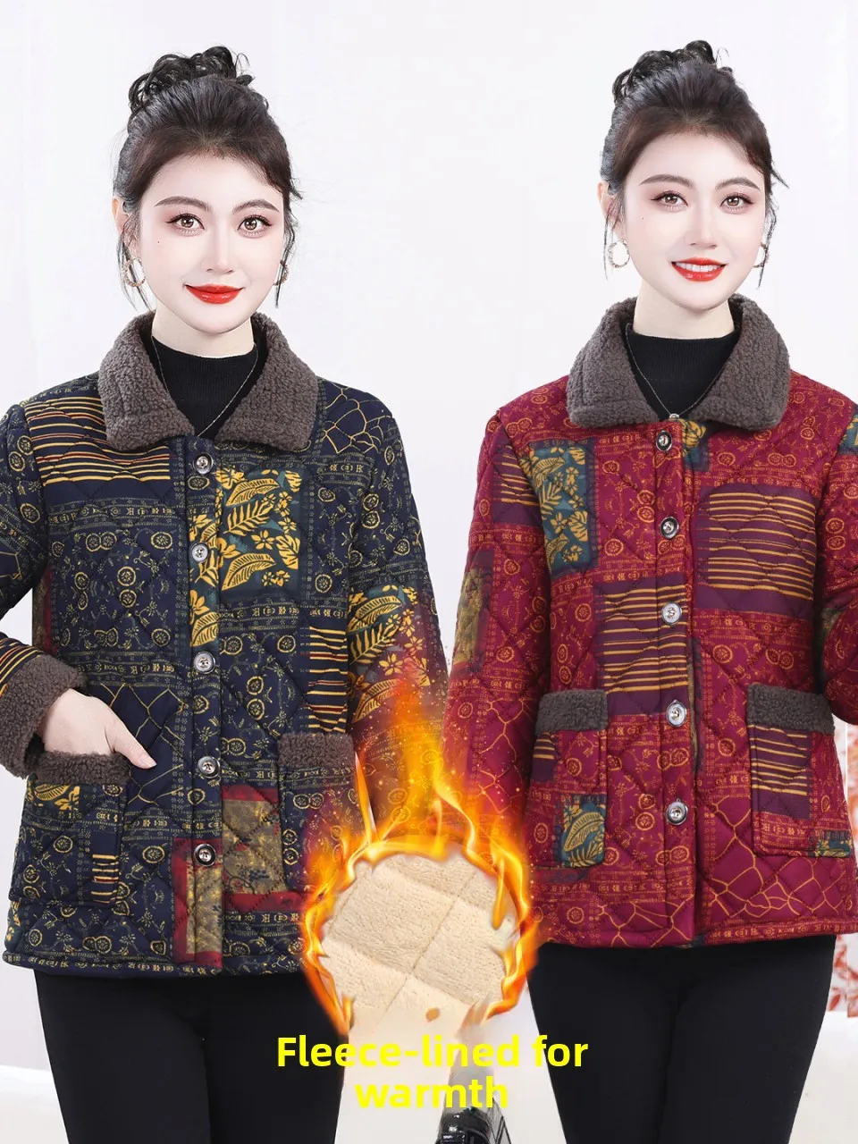 

Модная утепленная хлопковая куртка с воротником-стойкой для женщин 40-50 лет, зимнее теплое хлопковое пальто