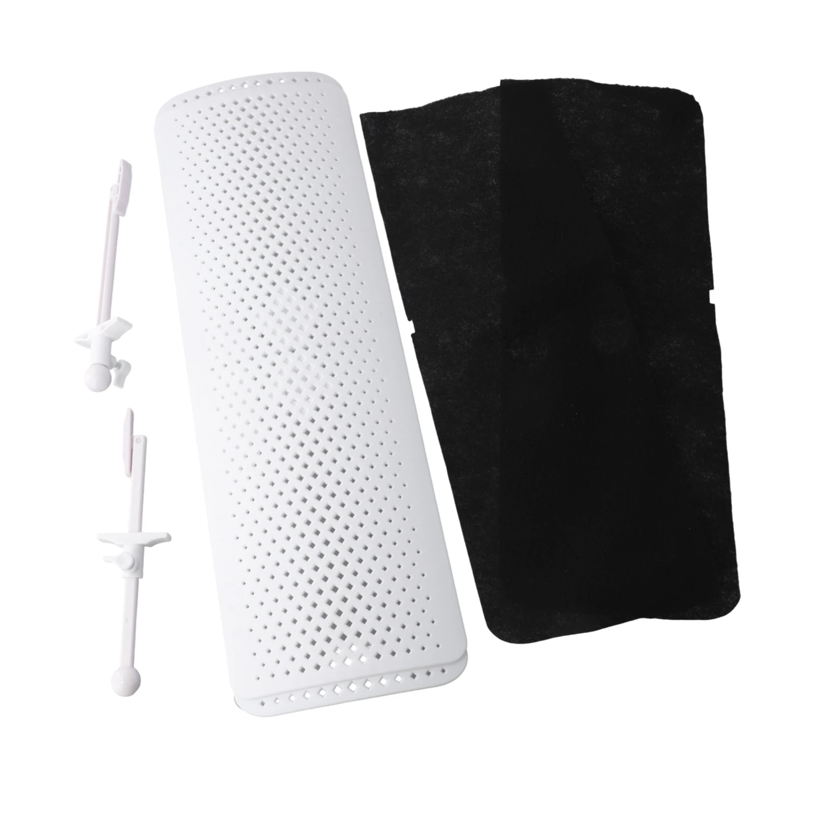 Adjustable Air Deflector Compatible with Central AC Vents Featuring Purifying Filter Cotton to Improve Indoor Air