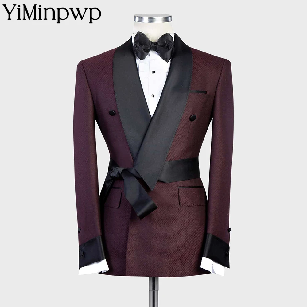 

Plus Size Groom Suit Tuxedo 2 Pieces Notched Lapel Wedding Blazer Groomsmen Suit Set Tailored Bridal Party Suit Jacket+Pants