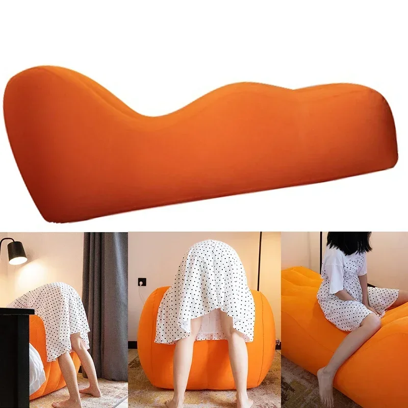 เกมคู่ Inflatable เพศโซฟาเตียงเร้าอารมณ์ Chaise เฟอร์นิเจอร์ Tantra Sexpillow ปั๊มลมไฟฟ้าโยกที่นั่ง Bdsm ของเล่นรักเก้าอี้