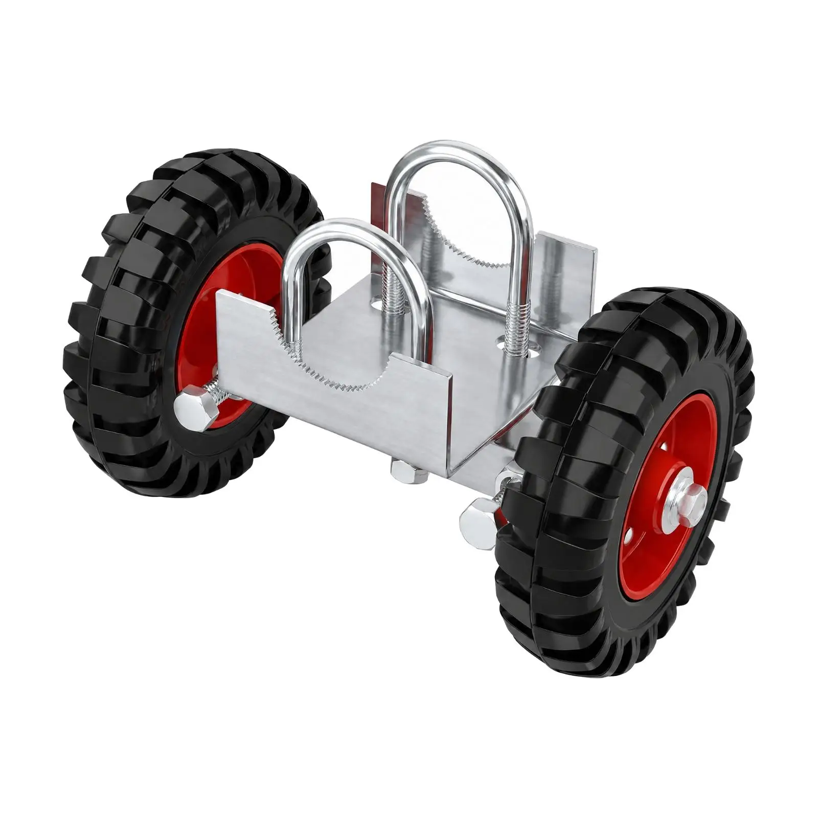 Heavy-Duty Rolling Gate-Wheel Assembly Sturdy Gate Wheel Assembly with Rubber Tires Rust-Resistant Low-Maintenance