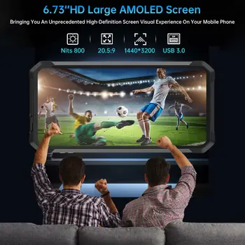 8849 Tank 4 Pro Unihertz 5G Robustní projektorový smartphone 16/18 GB + 512 GB/1 TB Android 14 Sportovní telefon 11600 mAh Rozměry 8300 AMOLED 10 nejlepší prodej nejprodávanější chytré telefony - №5