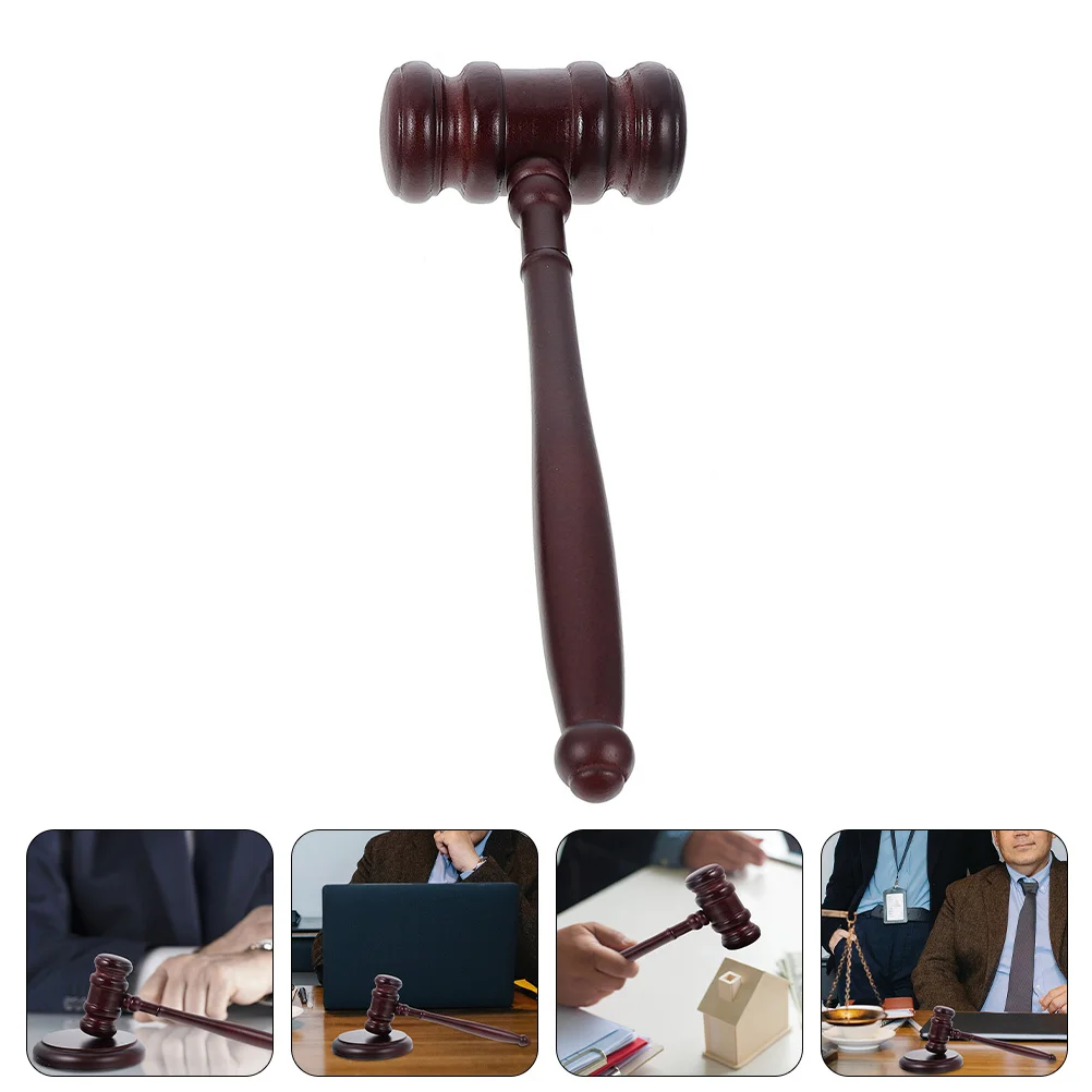 S marteau aux enchères marteaux de juge maillet en bois pour les enchères de cour son clair sûr cadeau pratique juge avocat Auctioneer