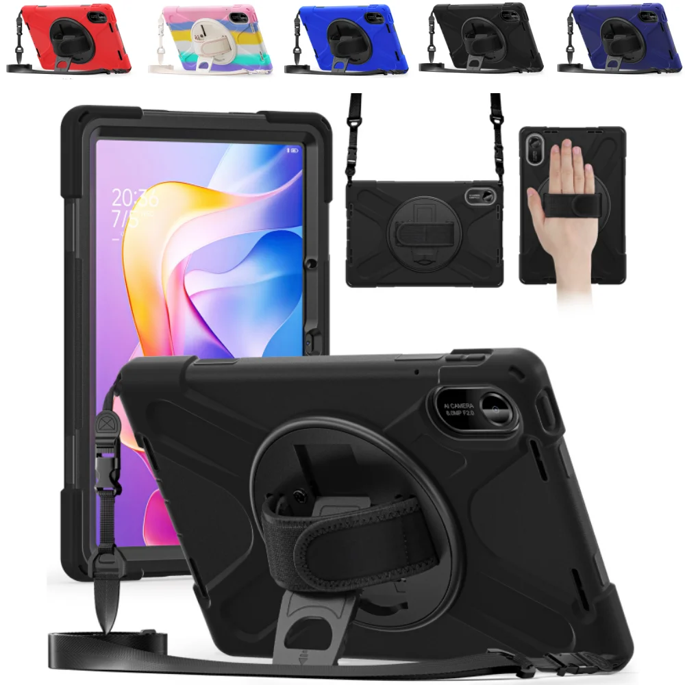 

Heavy Duty Protective Case for Xiaomi Redmi Pad 2 11 inch 2025 PC + Silicone Tablet Cover for Redmi Pad2 11" with Shoulder Strap