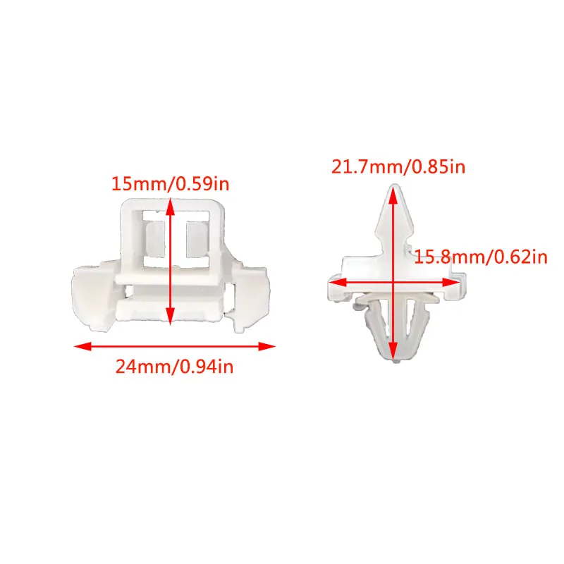 30/60X Car Side Door Moulding Trim Clips For Mercedes Sacco 190 W201 W124 A124 S124 A0019884981 A0019885181 Car Accessories