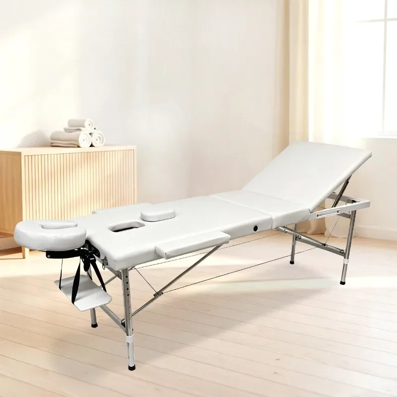 Threefold Folding Massage Bed Beauty Bed Portable Home Use Traditional Chinese Medicine Acupuncture Table Table De Massage