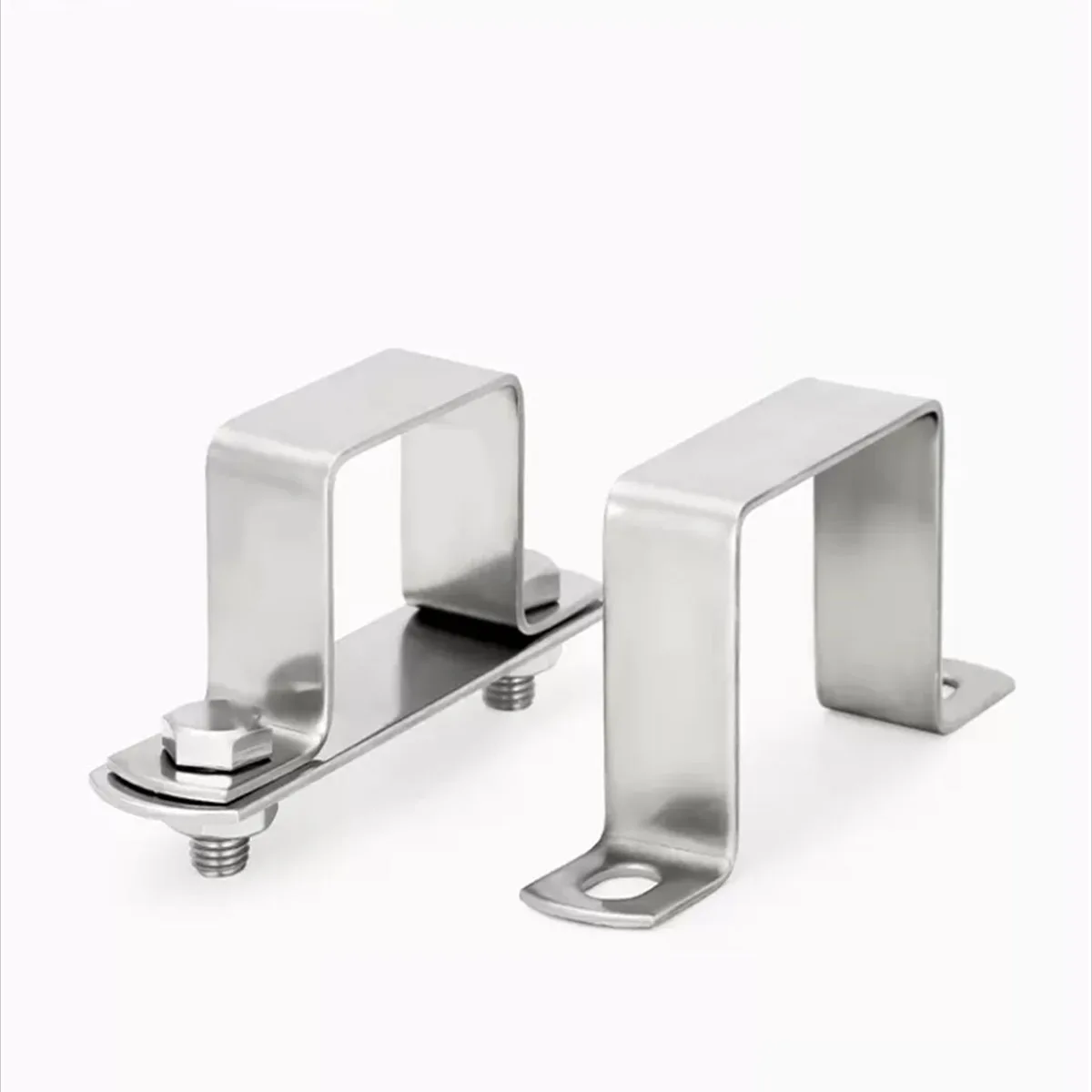 304 Stainless Steel Square Pipe Clamp Right Angle Bracket