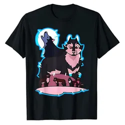 Jäger Eule und Wolf Haus T-Shirt Herrenmode Grafik T-Shirts lustige Jäger Wolf Liebhaber Outfits Enthusiasten Outdoor-Kleidung