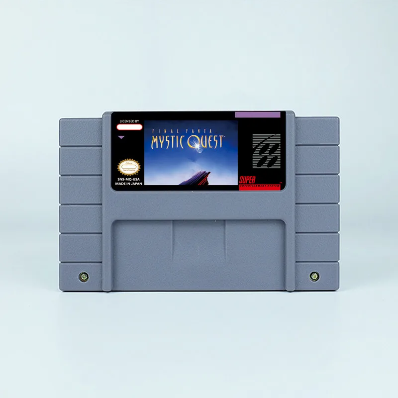 Final Game Fantasy - Mystic Quest EUR USA 16 bit RPG Game Card For Snes Game Cartridge Video Game Console