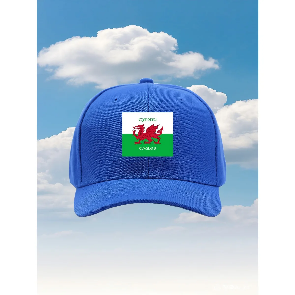 قبعة سائق الشاحنة موديل جديد من علم ويلز 2025 مع تصميم مطبوع ممتع وقابل للتعديل، مثالية للأنشطة الخارجية والسفر