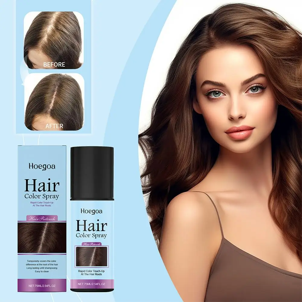 Portable Disposable Hair Color Replenishing Spray Hair Hair White Spra Color Hairline Black Lasting Hair Dye Gray Cover Col Y6B4