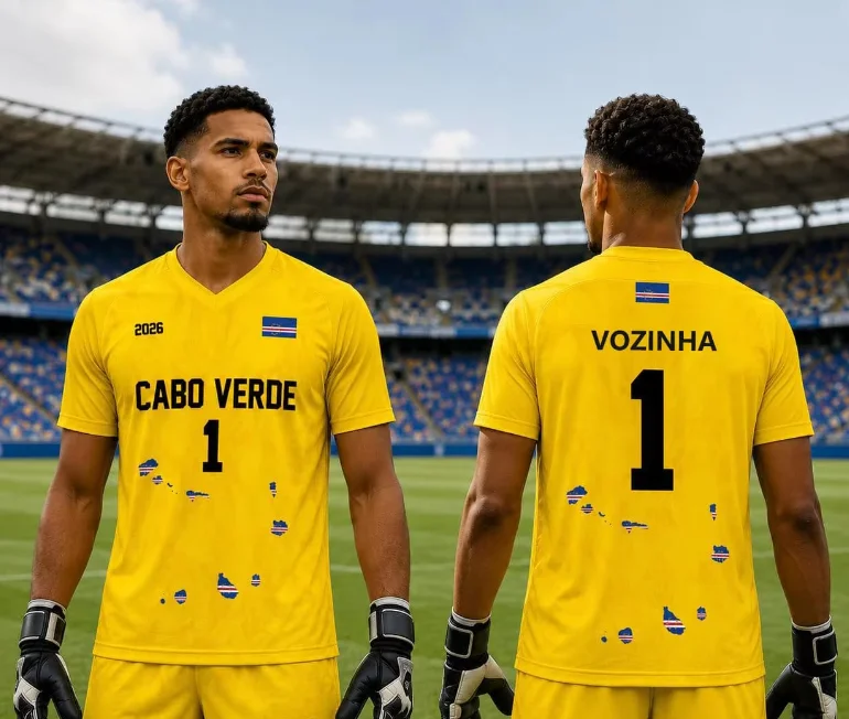 Cabo Verde Football Jersey for Adult & Kid VOZINHA No.1 Goalkeeper Jersey Summer Sports Men's T-Shirt Kid's Clothing Tee Woman