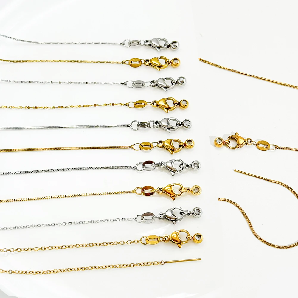 

Сердечный дизайн 485 мм 40 шт. ювелирные аксессуары/ожерелье из нержавеющей стали «сделай сам»/ручная работа/цепочка из настоящего золота из нержавеющей стали # 195473