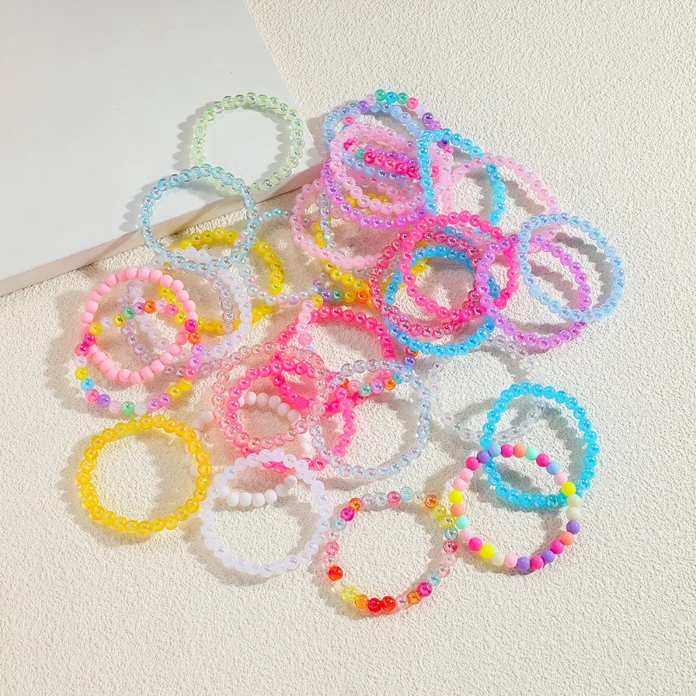 10-100Pcs Colorful Beaded Bracelet Birthday Party Favors Pinata Gift Bag Filler Back To School Christmas Wedding Guest Gifts view 2