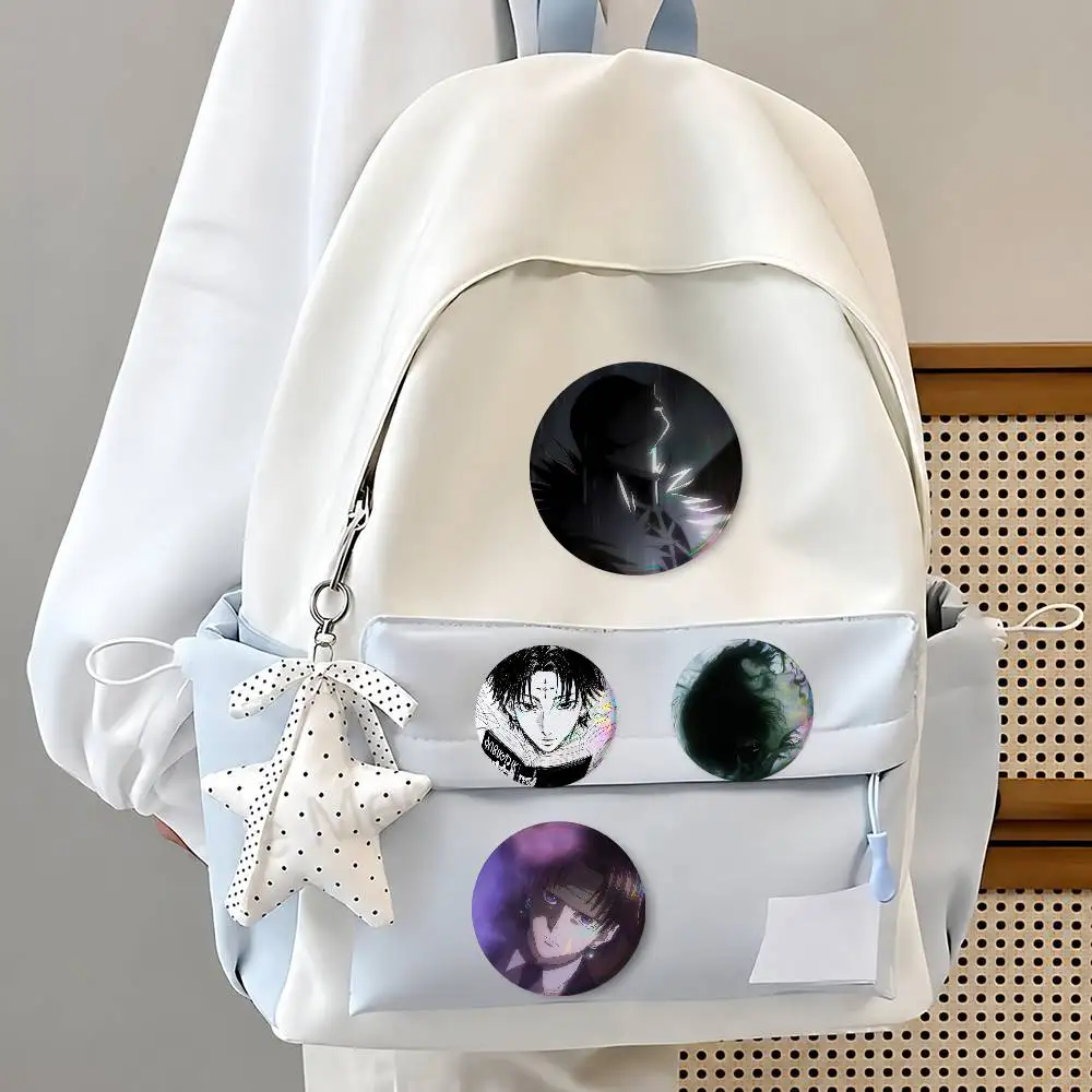 C-Chros-llos--O L-Lucilfer Creative Round Button Pins Badge Set Cartoon Anime Movie Music Pattern Brooches For Bags Jackets