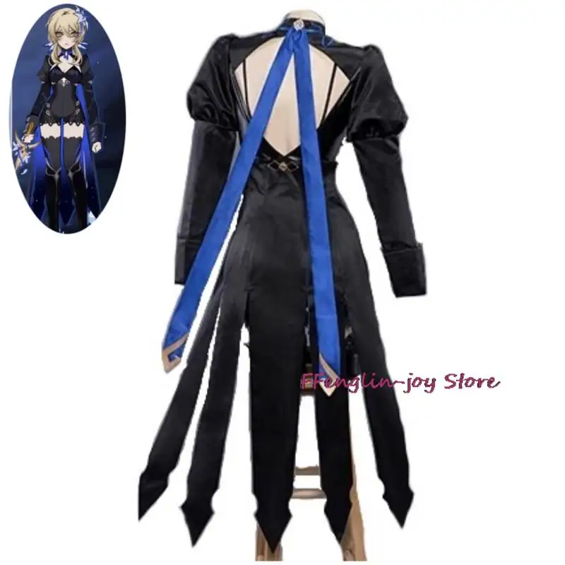 Game Genshin Impact Lumine Cosplay Costume Wig Anime Teyvat Abyss Princess Sexy Woman Uniform Halloween Carnival Party Suit