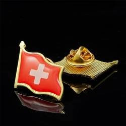 Switzerland Unisex Casual Clothing Accessories Lapel Pin Stick Brooch Pin Butterfly Clip