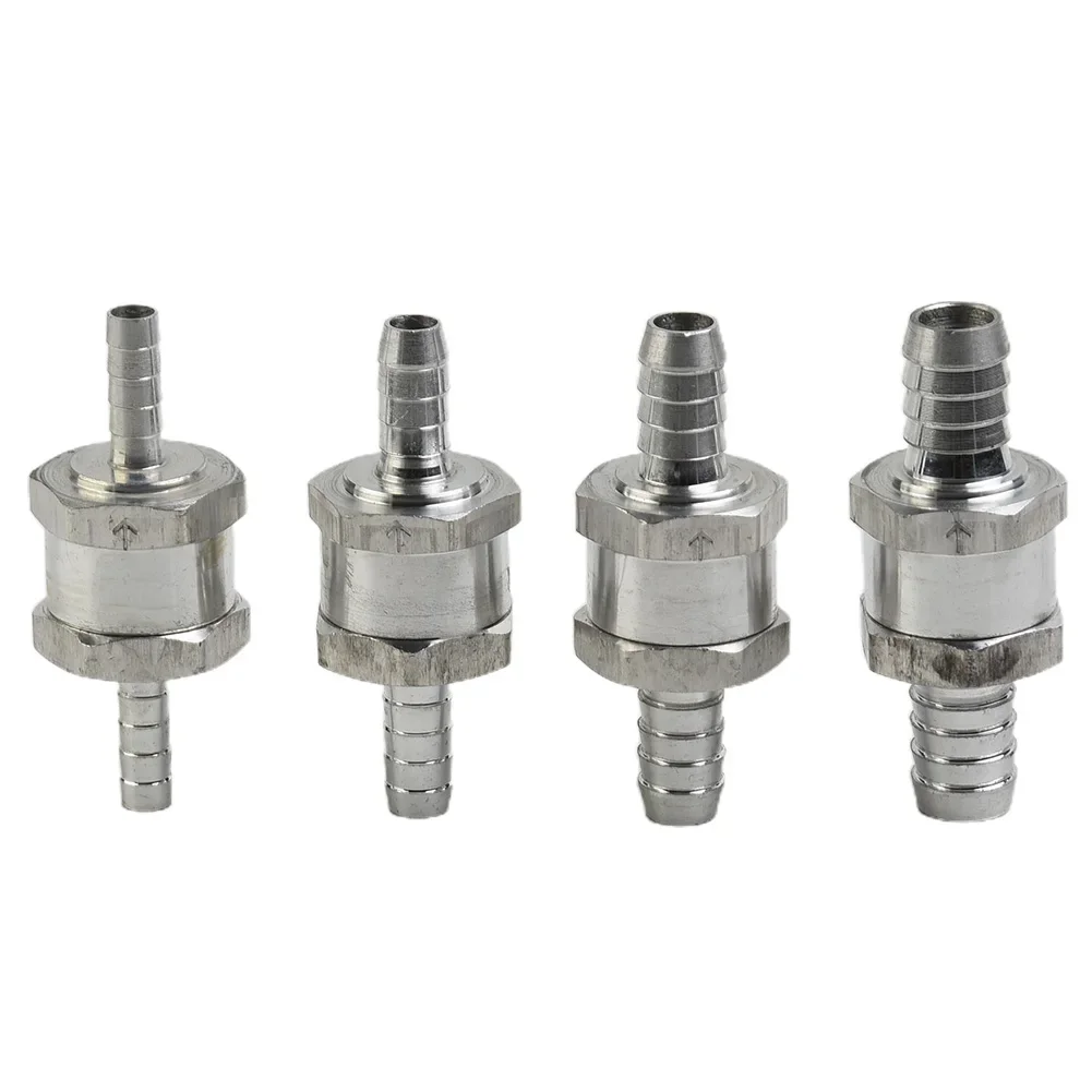 One1 Way 6/8/10/ 12mm 4 Size Valves Aluminium Alloy Fuel Non Return Check Valve One1 Way Fit Carburettor Hose Pipe Connector