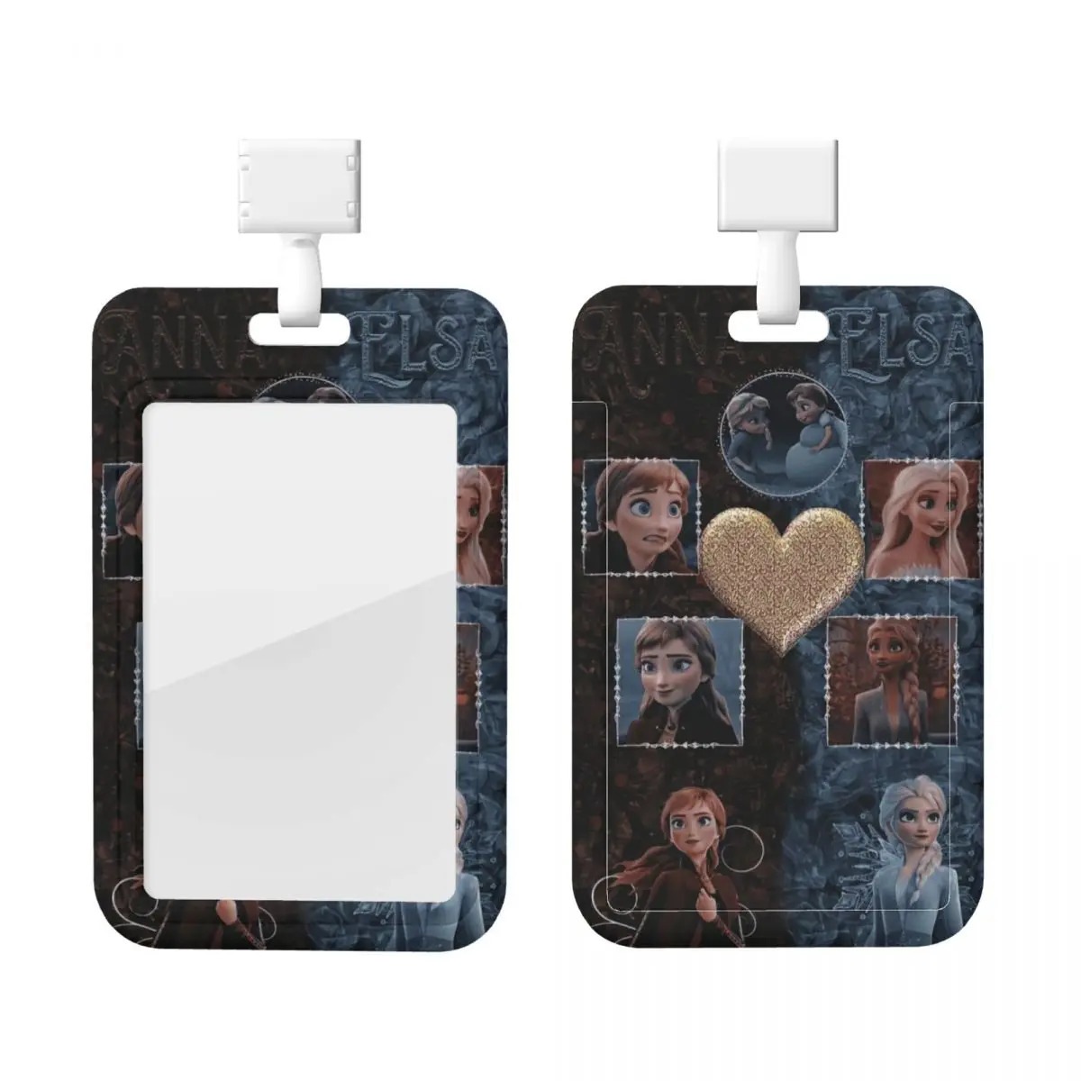 

Custom Princess Lanyard ID Protector Badge Card Unisex Frozen Student Campus Lanyard Cards Holder Credentials Accessories