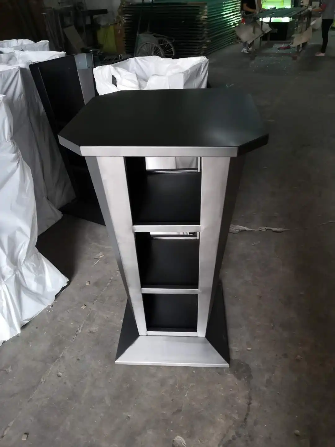 Новый современный дизайн, стальной мобильный портативный ночной клуб, высокий металлический барный стол для продажи