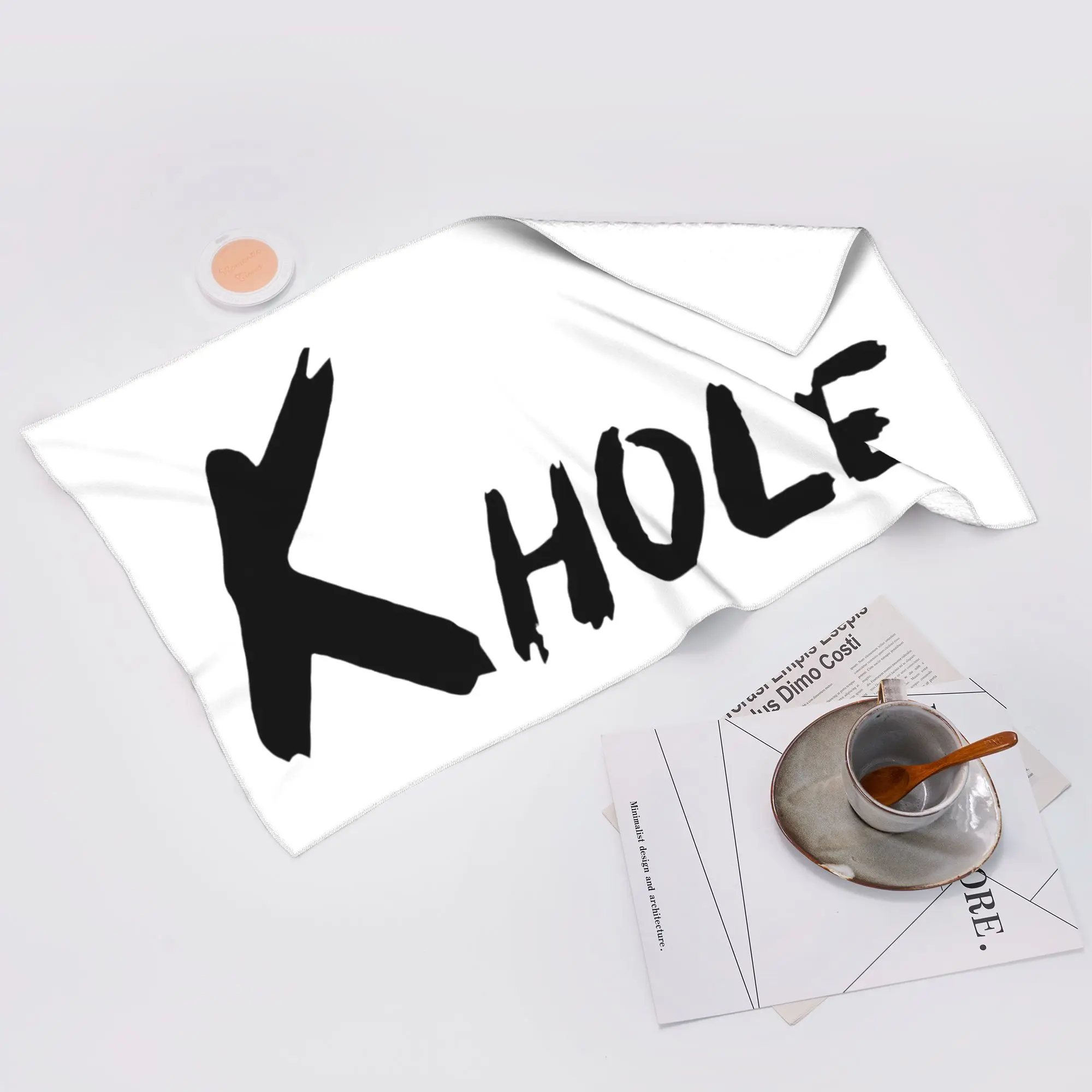 Toalla Facial Suave con Efecto de Ketamina K-Hole Personalizada, Toallas de Algodón de Secado Rápido para Piscina y Baño, Transpirables