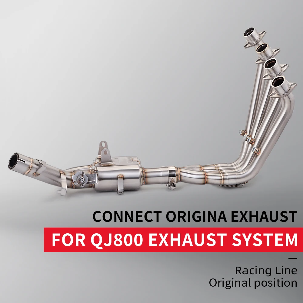 FOR QJMOTO 800 QJ800 SRK800 QJ Stainless Steel Dual Channel Valve Connection to Original Vehicle Exhaust System Pipe (2023-2024)