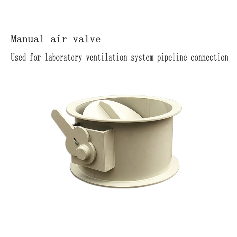 Fan Valve Flame Retardant PP Manual Valve Ventilation Duct Circular Straight Through Air Volume Control Valve