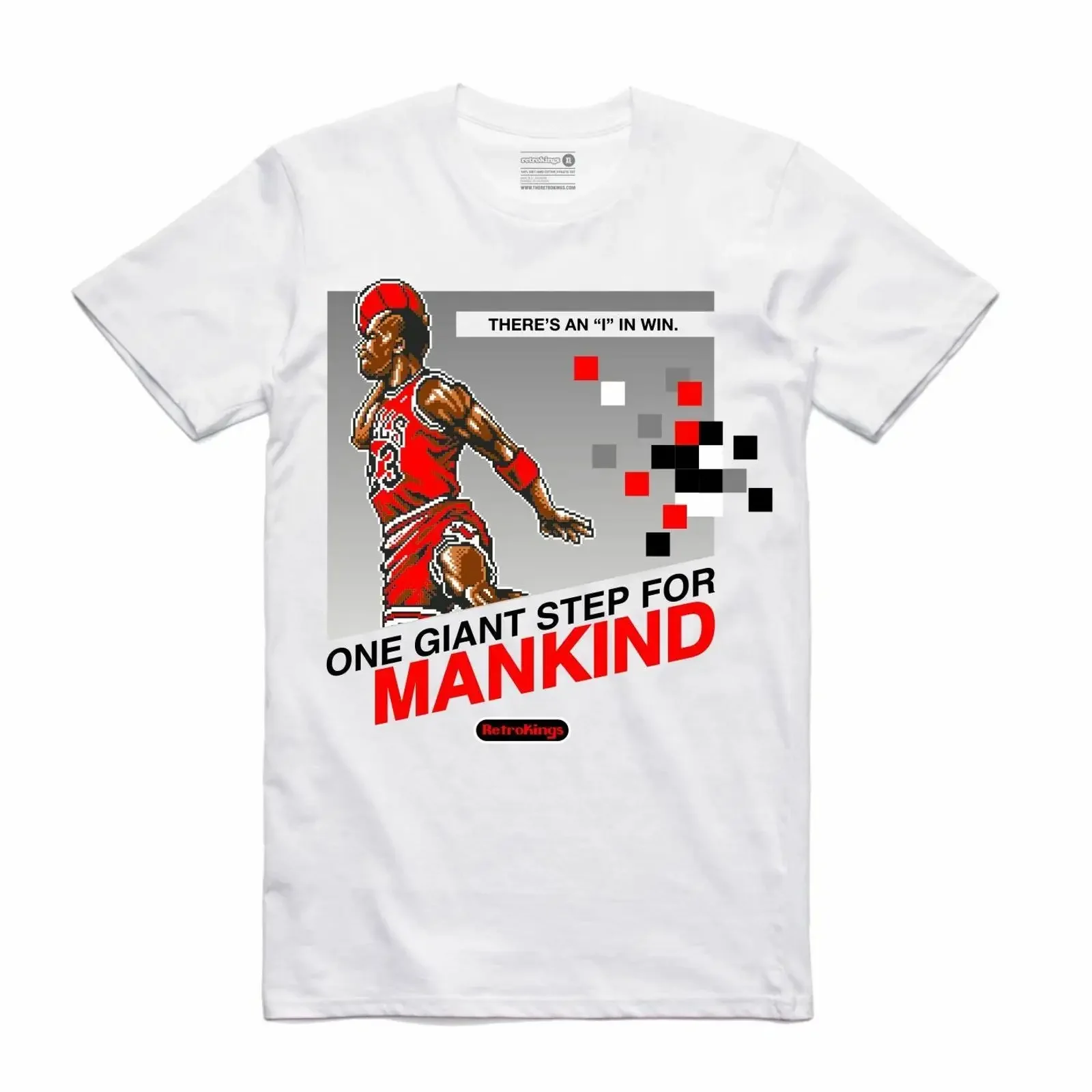 Neu Streetwear on Demand Mj One Riesig Schritt Weiß T Shirt SM 3XL Made IN USA vintage Washed Slightly Breathable Soft