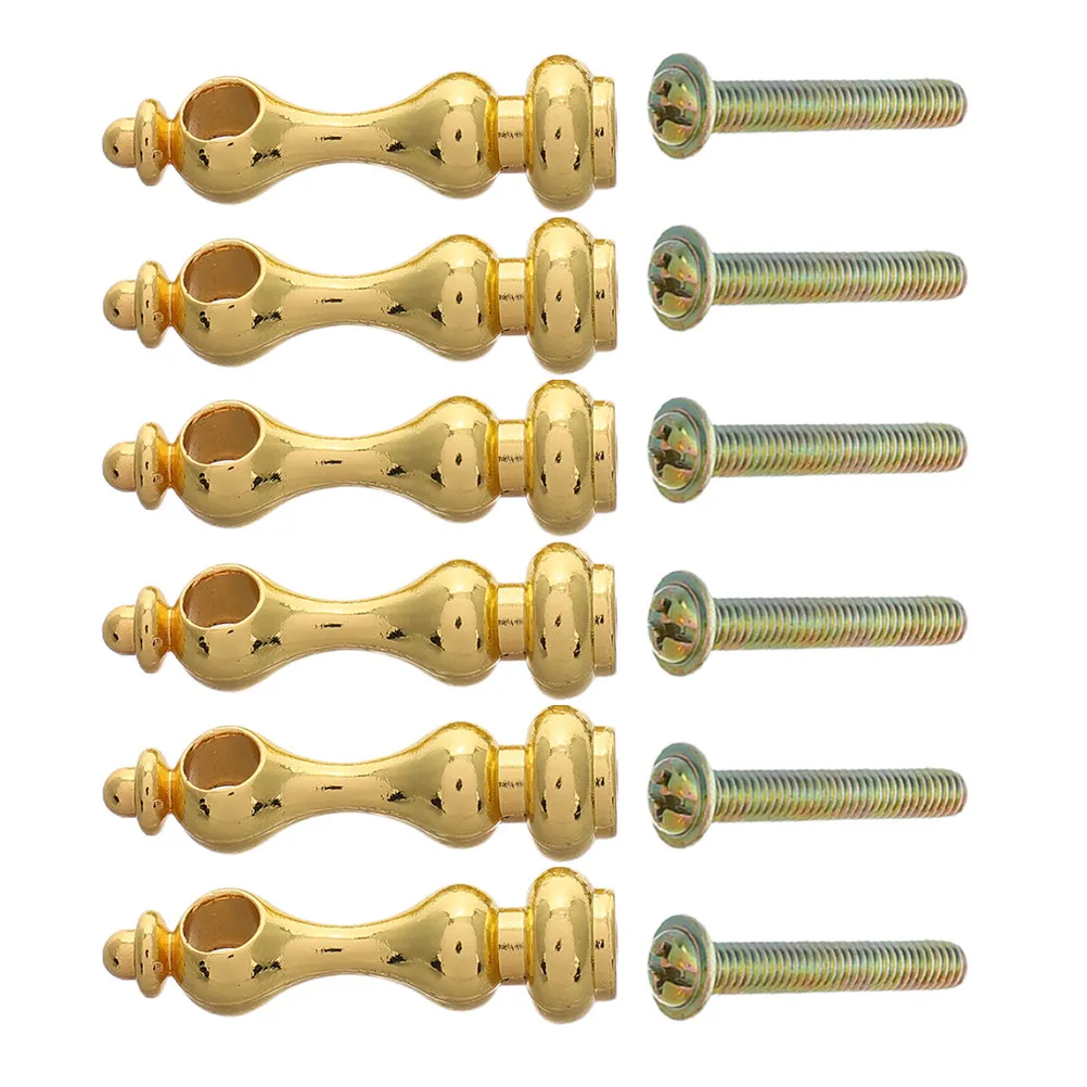 1Set Sturdy Metal Railing Spindles Connectors Post End Caps for Glass Furniture Cabinets Wine Cellars Serving Carts Countertop