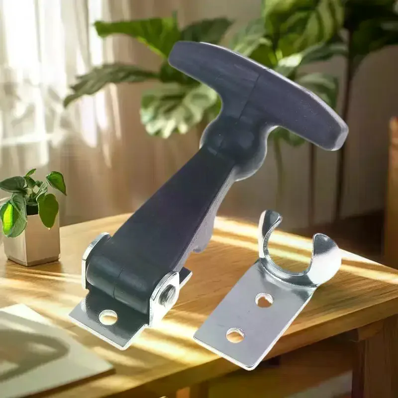 

For Coolers Boats Rubber Hood Catch With Bracket Elastic Stainless Steel Rubber Hood Catch Flexible T-shaped Drawer Latch