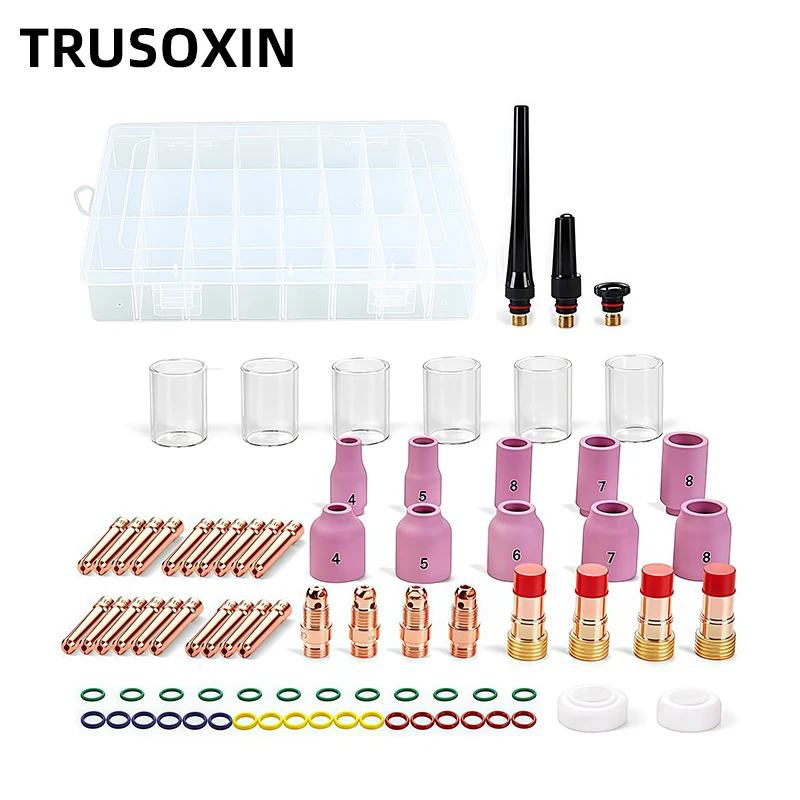 

79-Piece TIG Welding Torch Stubborn Air Mirror #12 Pyrex Glass kit Suitable for WP-17/18/26